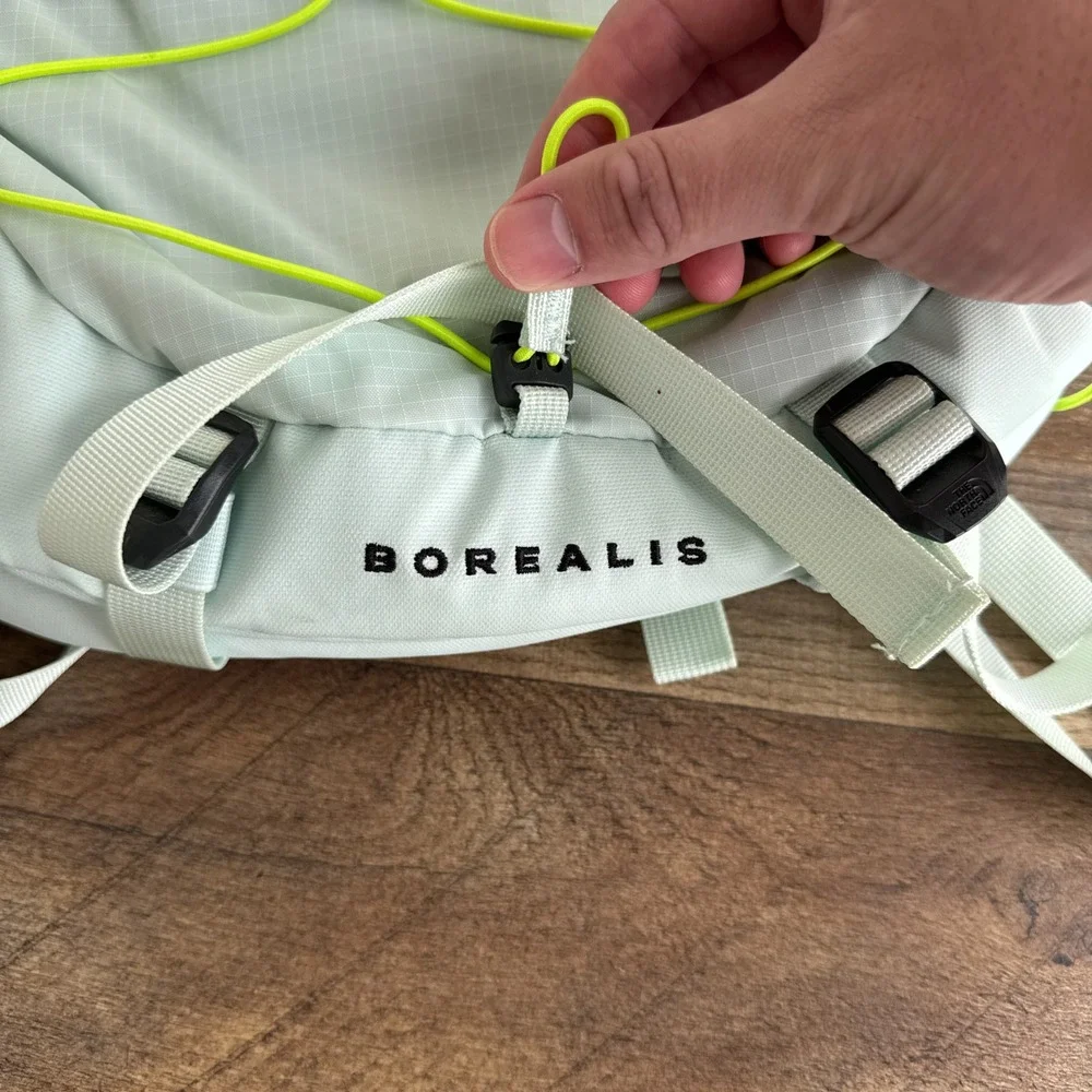 The North Face Borealis 27L Backpack Mint Green Neon Yellow NWT